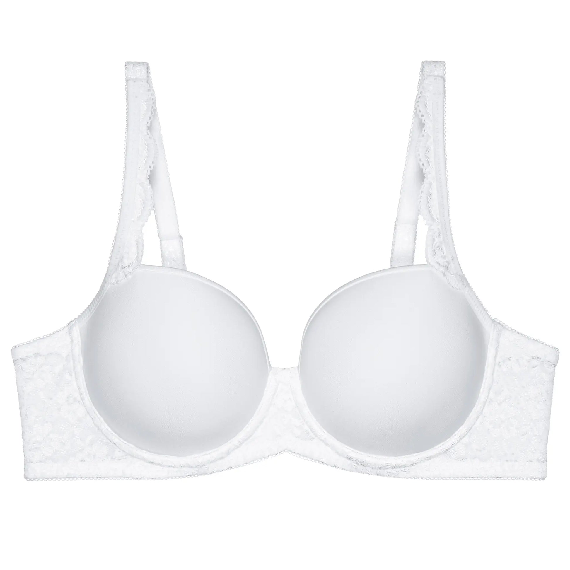 Gefütterter Bügel BH aus der Dessous-Serie aus Spitze AMOURETTE von der Marke Triumph, Farbe: white, Produktfoto