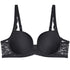 Gefütterter Bügel BH aus der Dessous-Serie aus Spitze AMOURETTE von der Marke Triumph, Farbe: black, Produktfoto