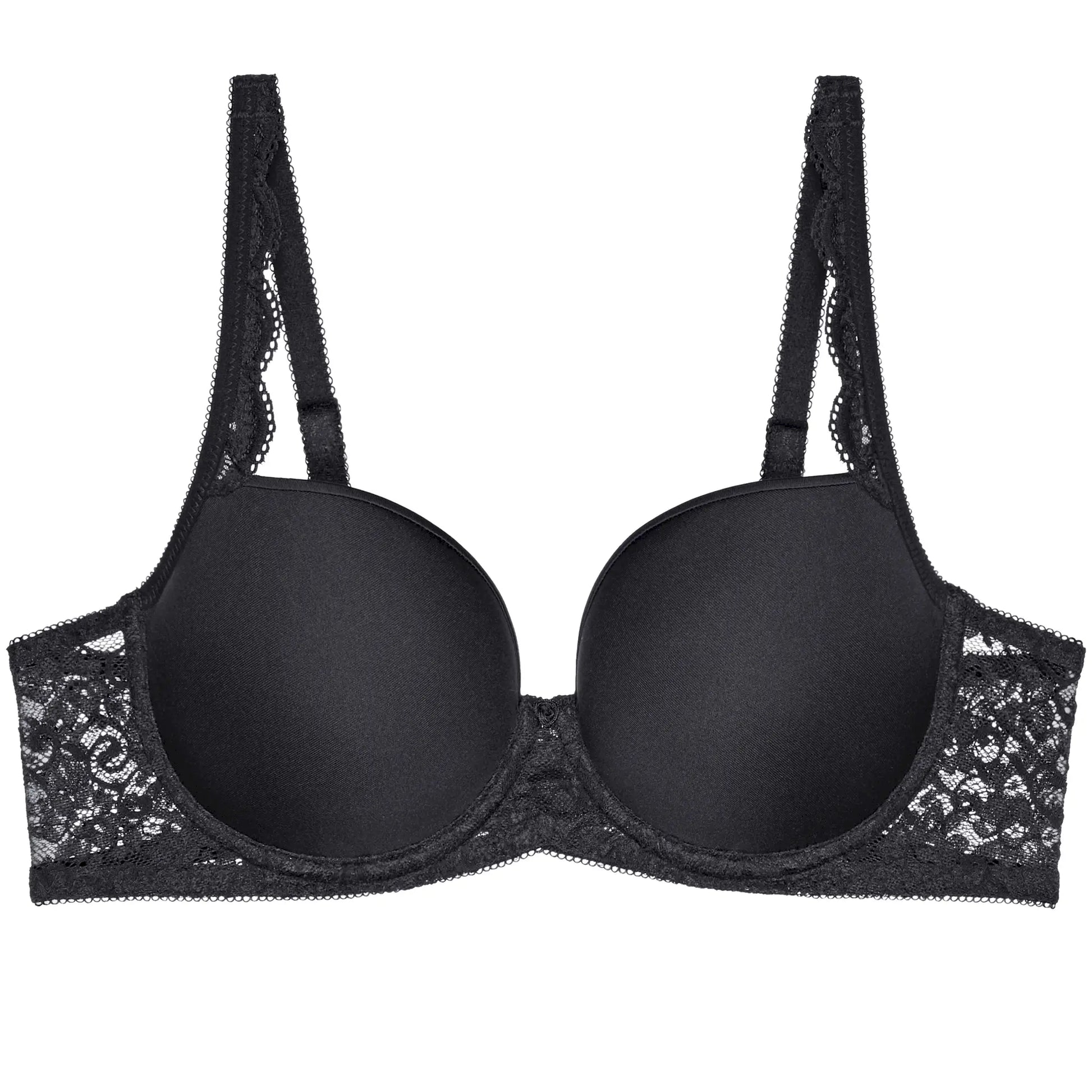 Gefütterter Bügel BH aus der Dessous-Serie aus Spitze AMOURETTE von der Marke Triumph, Farbe: black, Produktfoto