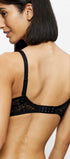 Gefütterter Bügel BH aus der Dessous-Serie aus Spitze AMOURETTE von der Marke Triumph, Farbe: black, Rückansicht