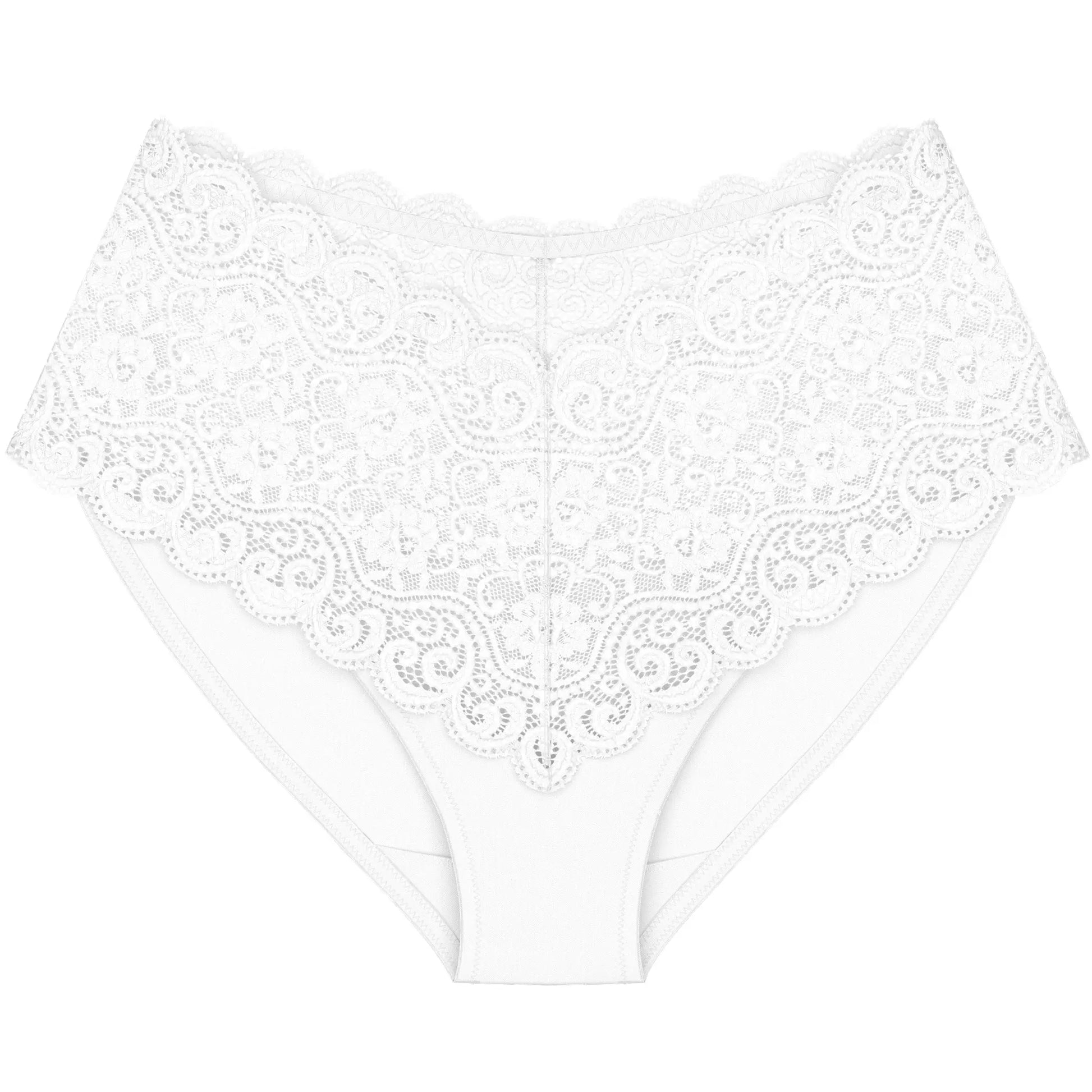Maxi aus Spitze aus der Dessous-Serie AMOURETTE von der Marke Triumph, Farbe: white, Produktfoto