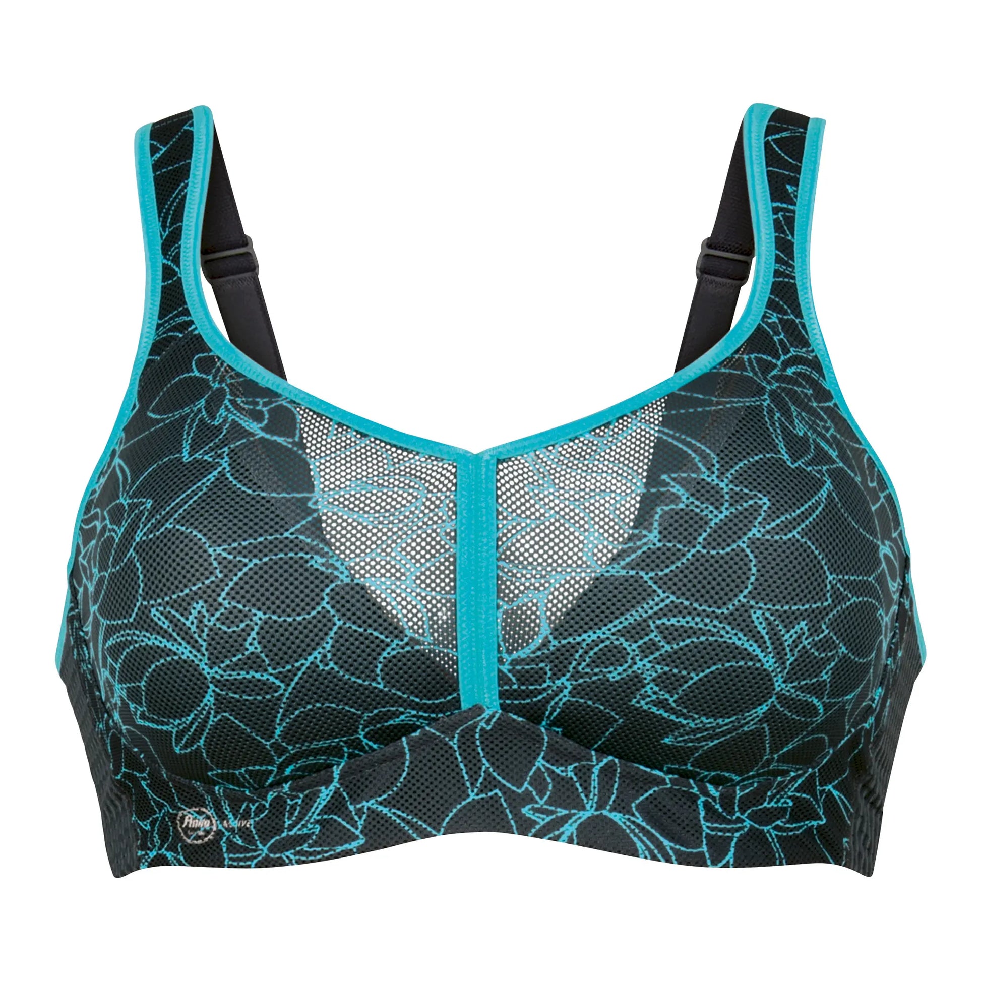 Sport BH aus der Sportwäsche-Serie AIR CONTROL DELTAPAD von der Marke Anita active, Farbe: flower vibes, Produktfoto