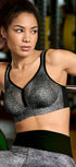 Sport BH aus der Sportwäsche-Serie AIR CONTROL DELTAPAD von der Marke Anita active, Farbe: bubble grey, Vorderansicht