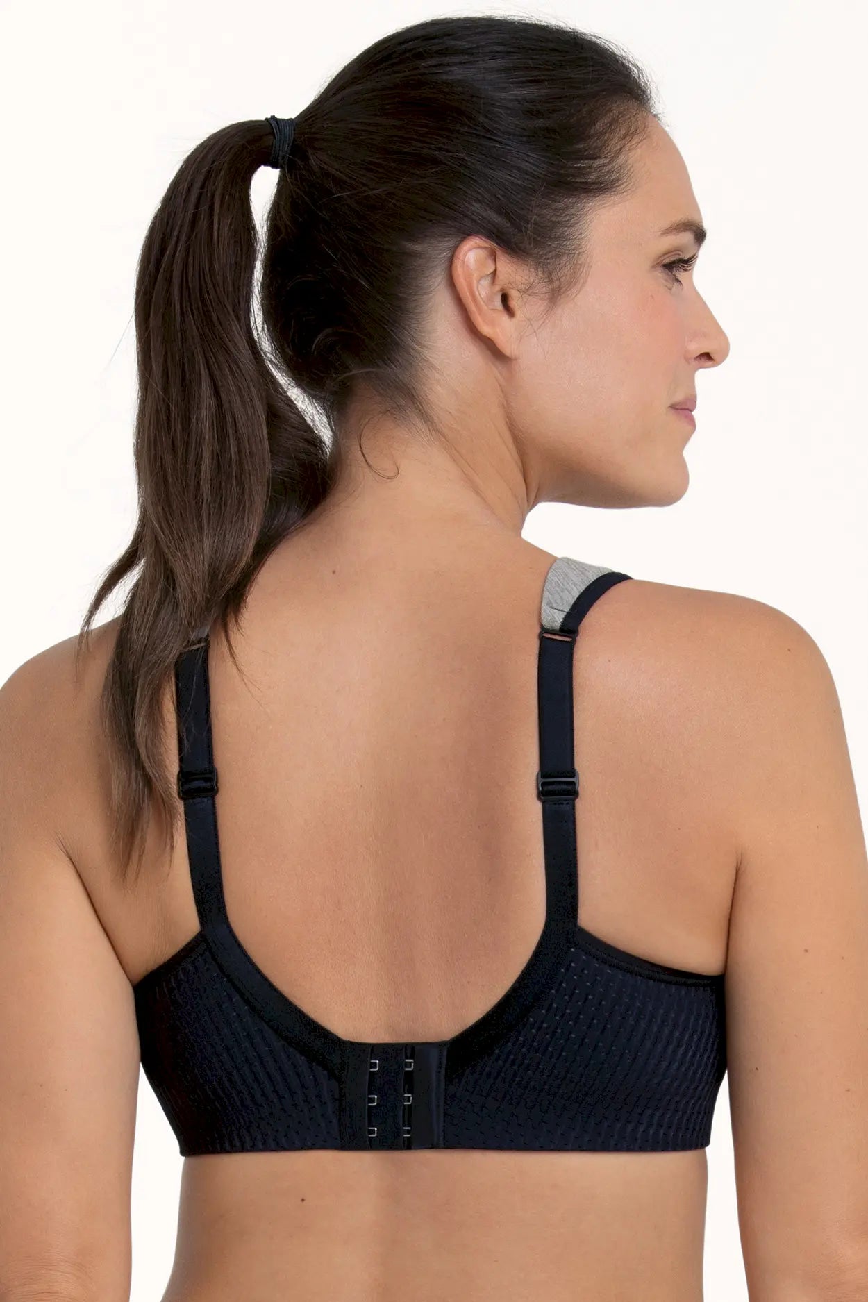 Sport BH aus der Sportunterwäsche-Serie PANALP WOOL von der Marke Anita active, Farbe: smart rose-melange, Rückansicht