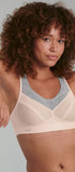 Sport BH aus der Sportunterwäsche-Serie PANALP WOOL von der Marke Anita active, Farbe: smart rose-melange, Seitenansicht