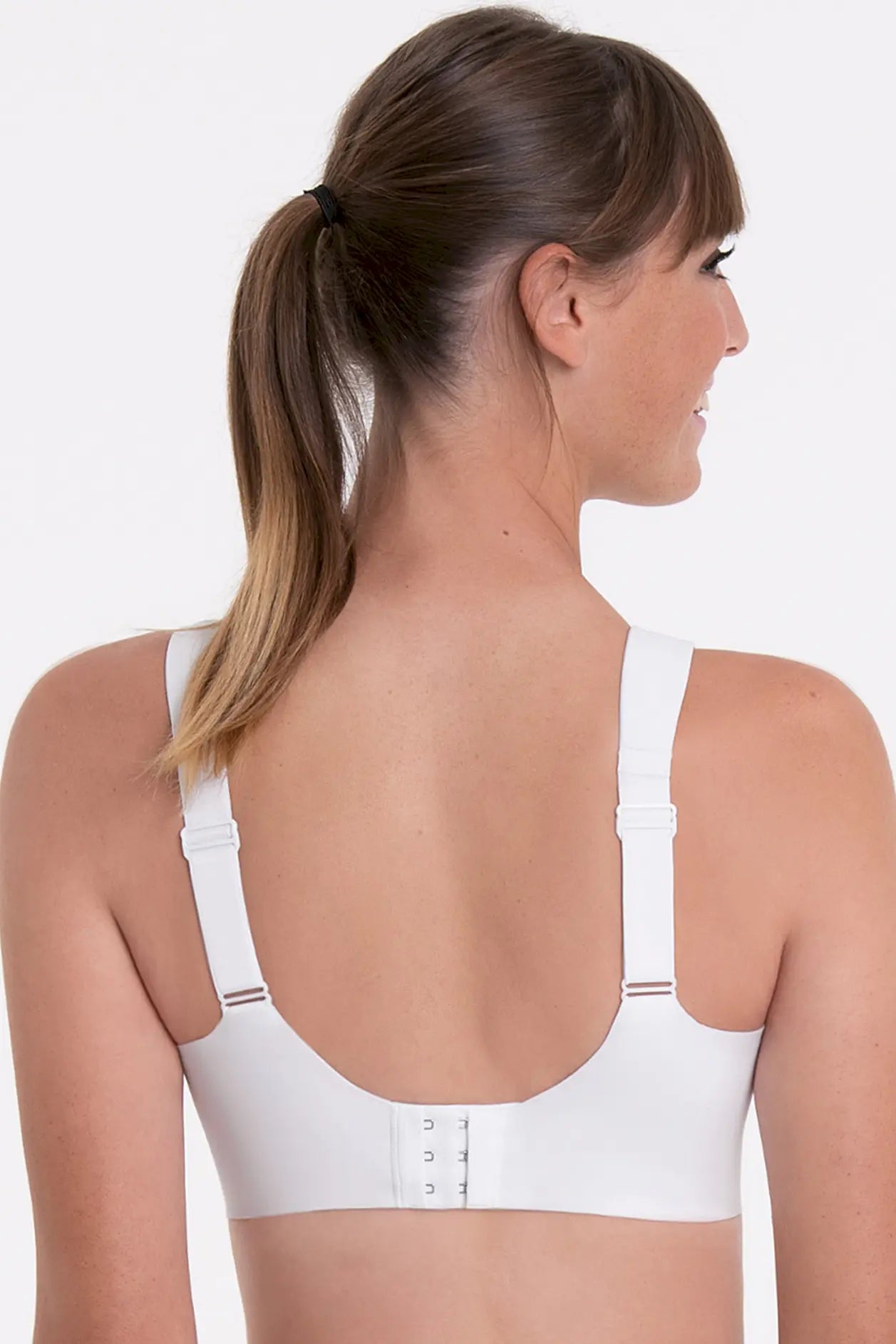 Sport BH aus der Sportwäsche-Serie SMART CONTROL von der Marke Anita active, Farbe: weiss, Rückansicht