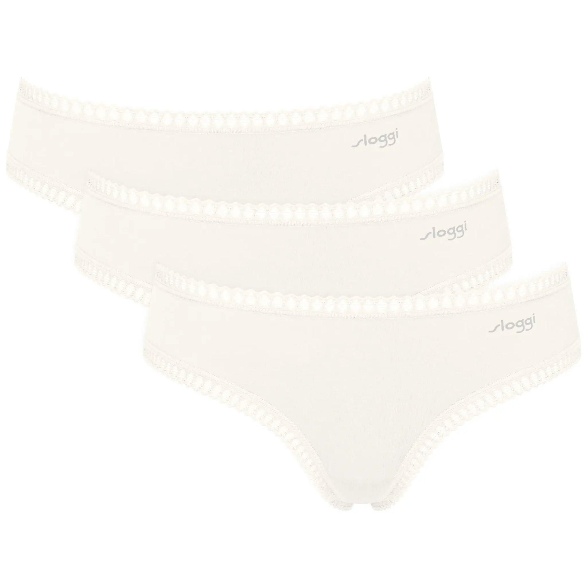Hipster aus der Unterwäsche-Serie GO CRUSH von der Marke Sloggi, Farbe: silk white, Produktfoto
