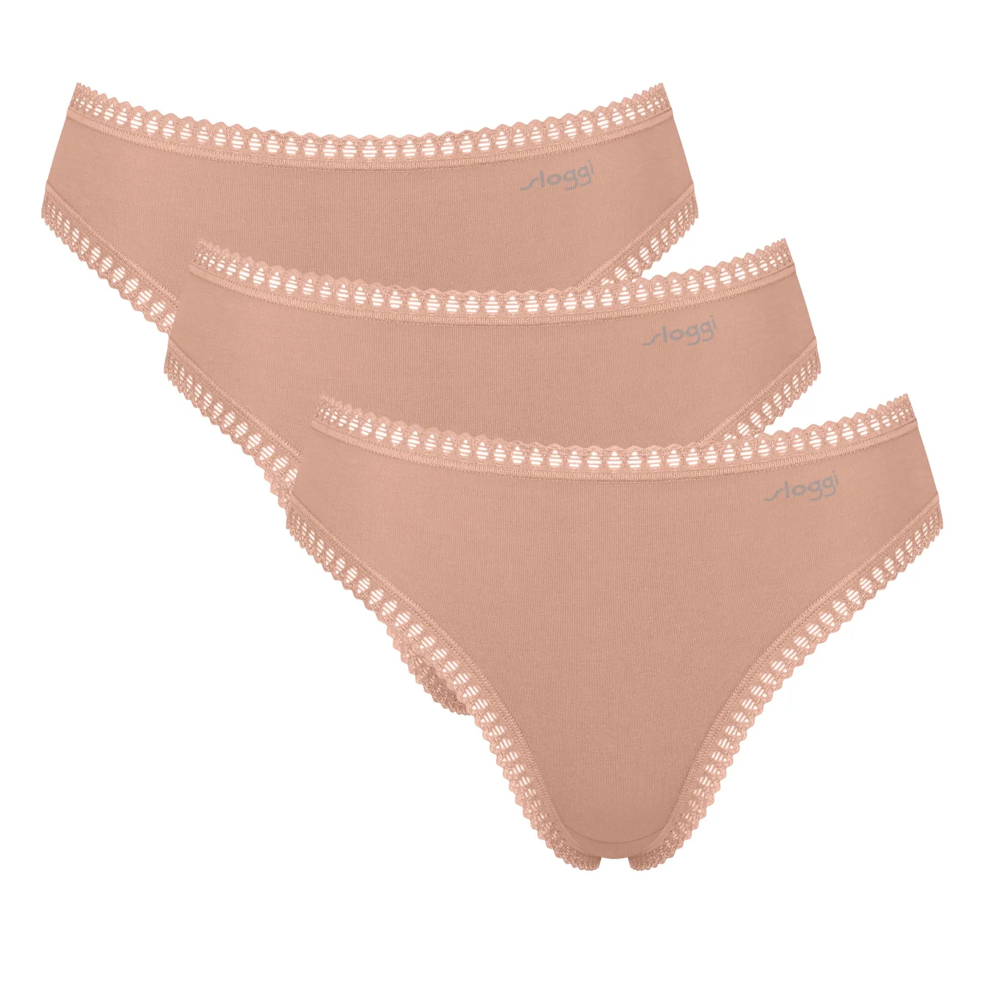 High Leg Slip aus der Unterwäsche-Serie GO CRUSH von der Marke Sloggi, Farbe: cameo brown, Produktfoto