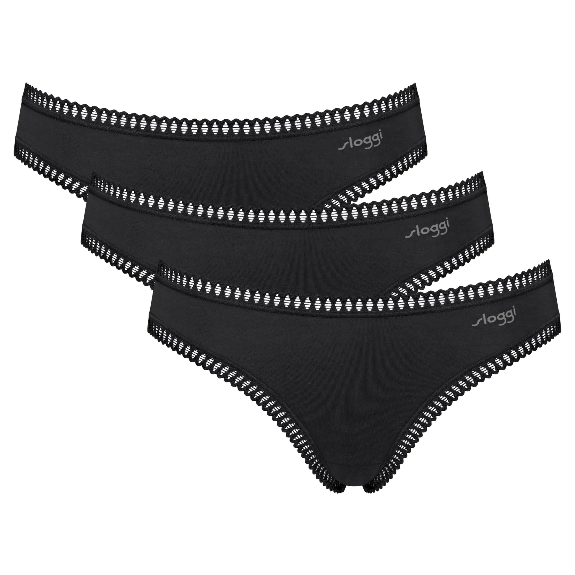 Mini Slip aus der Unterwäsche-Serie GO CRUSH von der Marke Sloggi, Farbe: black, Produktfoto