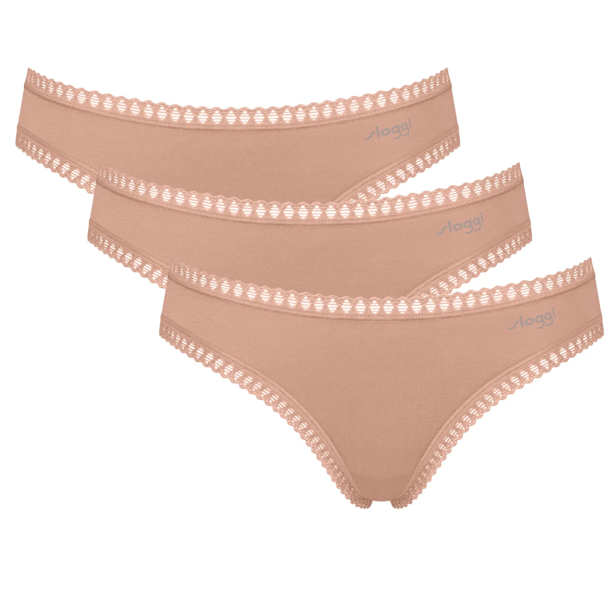 Mini Slip aus der Unterwäsche-Serie GO CRUSH von der Marke Sloggi, Farbe: cameo brown, Produktfoto
