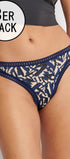 String aus der Unterwäsche-Serie GO CRUSH von der Marke Sloggi, Farbe: blue-dark Combination, Vorderansicht
