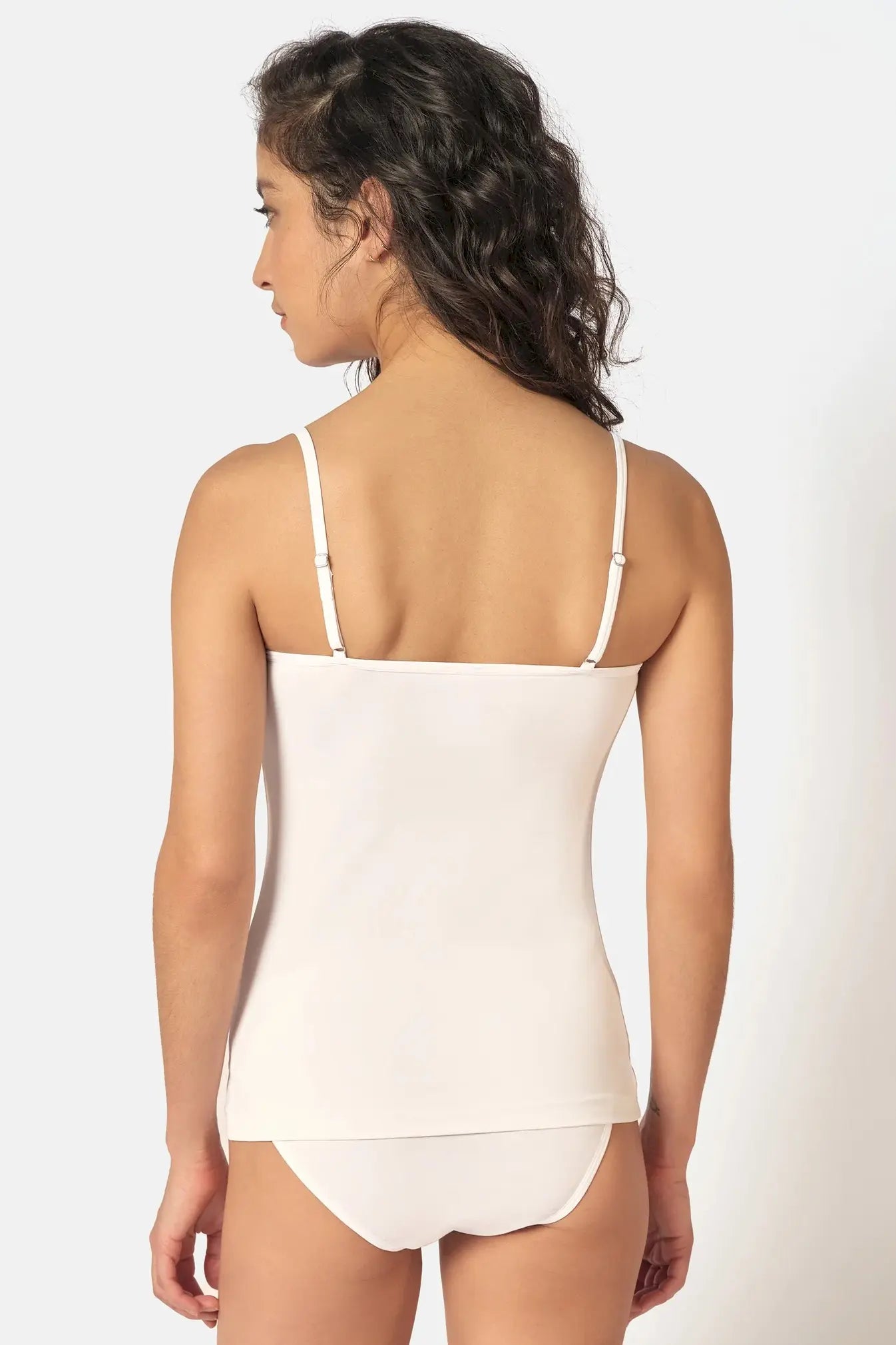 Spaghettishirt im 2er Pack aus der Wäsche-Serie ADVANTAGE MICRO von der Marke Skiny, white, Rückansicht
