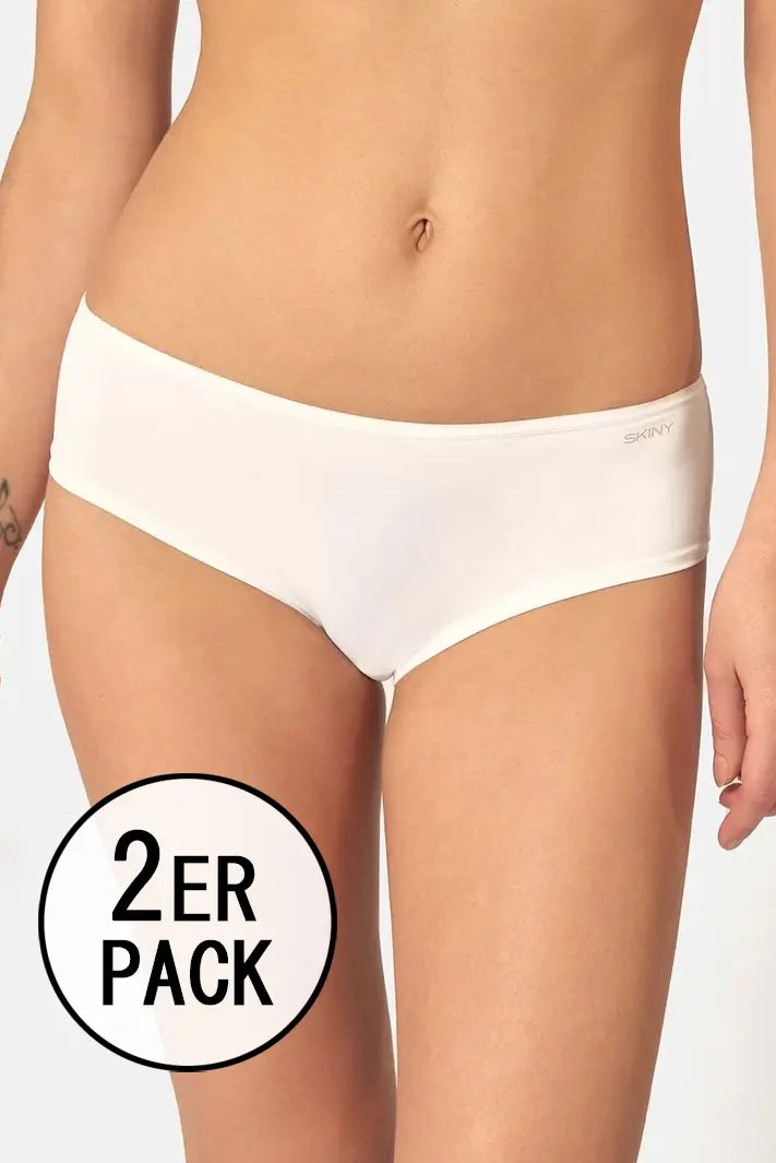 Pant im 2er Pack aus der Wäsche-Serie ADVANTAGE MICRO von der Marke Skiny, white, Vorderansicht