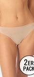 String im 2er Pack aus der Wäsche-Serie MICRO ADVANTAGE von der Marke Skiny, beige, Vorderansicht