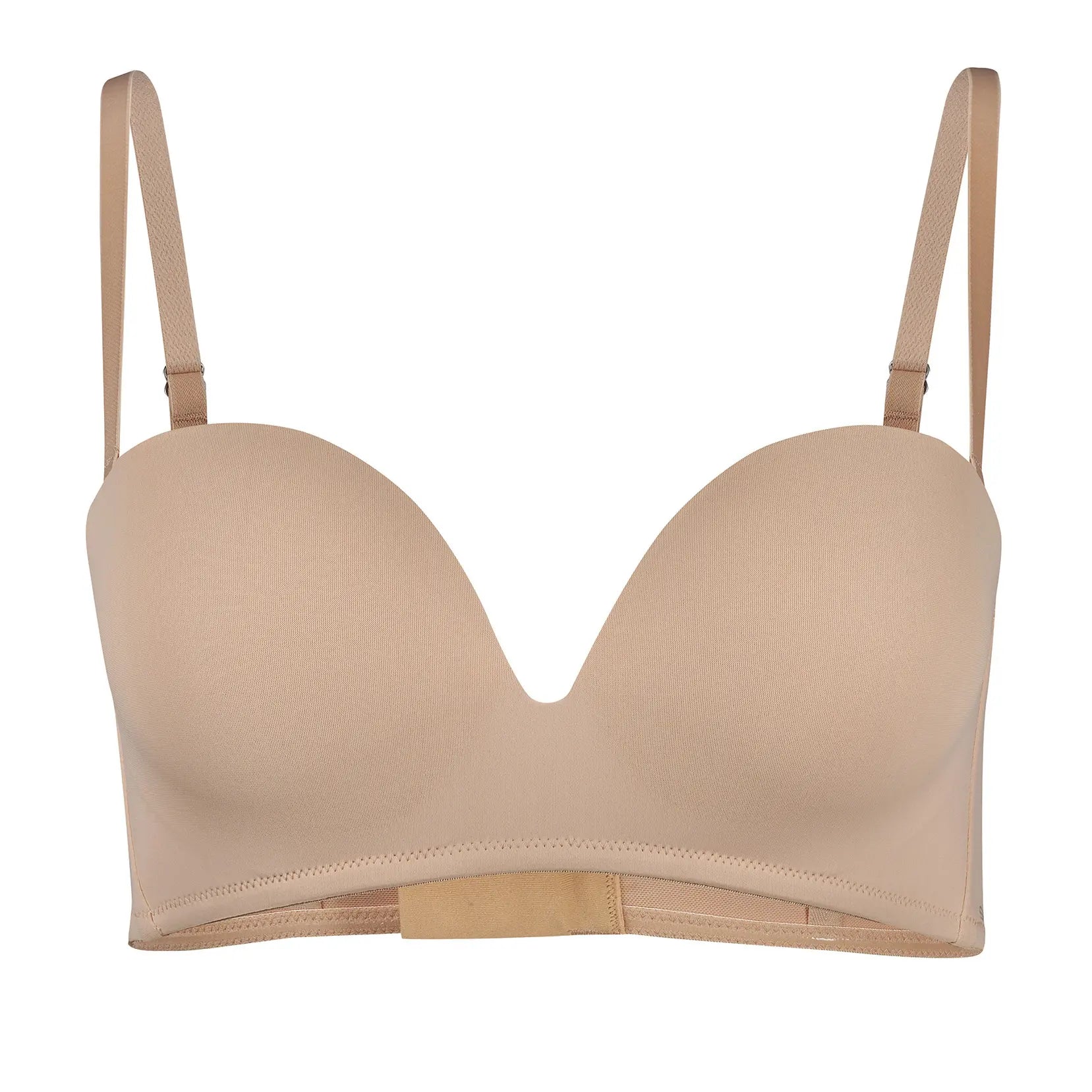 Bandeau-BH ohne Bügel aus der Unterwäsche-Serie ADVANTAGE MICRO von der Marke Skiny, Farbe: beige, Produktfoto