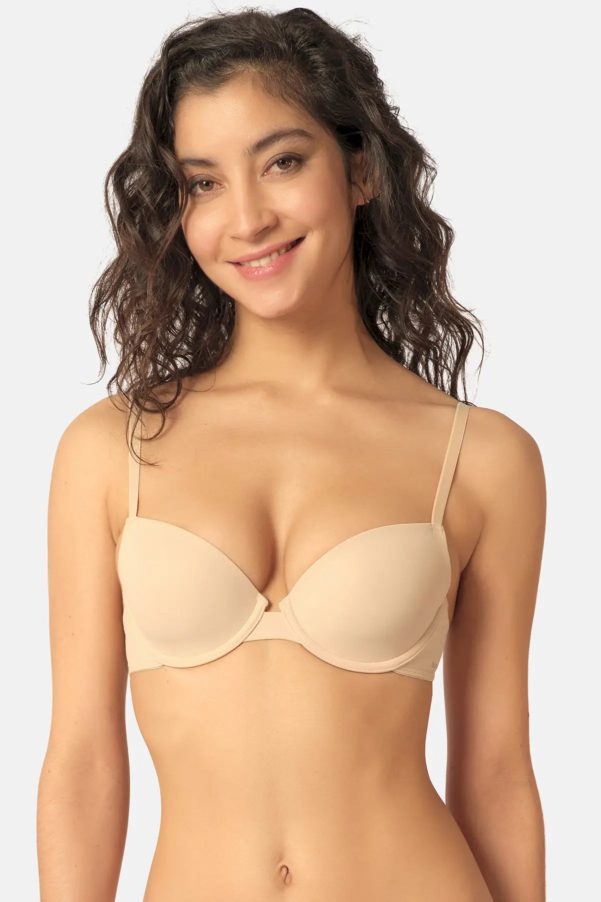 Schalen-BH aus der Unterwäsche-Serie ADVANTAGE MICRO von der Marke Skiny, beige, Vorderansicht