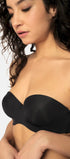 Bandeau-BH aus der Unterwäsche-Serie ADVANTAGE MICRO von der Marke Skiny, Farbe: black, Seitenansicht ohne Träger