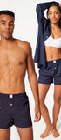 Unisex Boxershorts aus der Unterwäsche-Serie BOXERSENSATION von der Marke Skiny, Farbe: crown blue, Vorderansicht