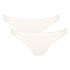 Brazil Slip im 2er Pack aus der Unterwäsche-Serie GO von der Marke Sloggi, Farbe: silk white, Produktfoto