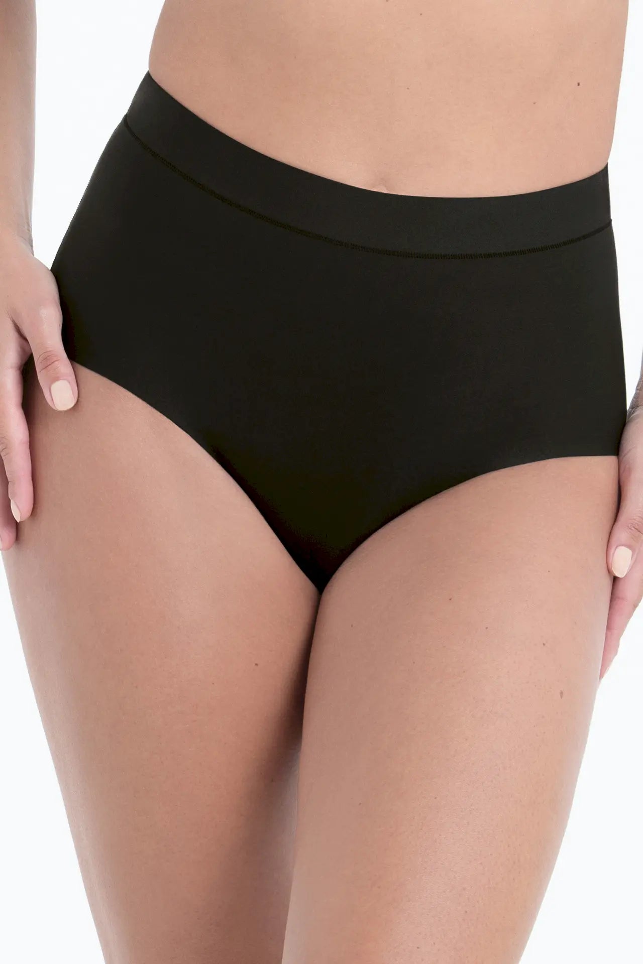 Panty+ aus der Wäsche-Serie ESSENTIALS LACE von der Marke Anita, Farbe: schwarz, Vorderansicht