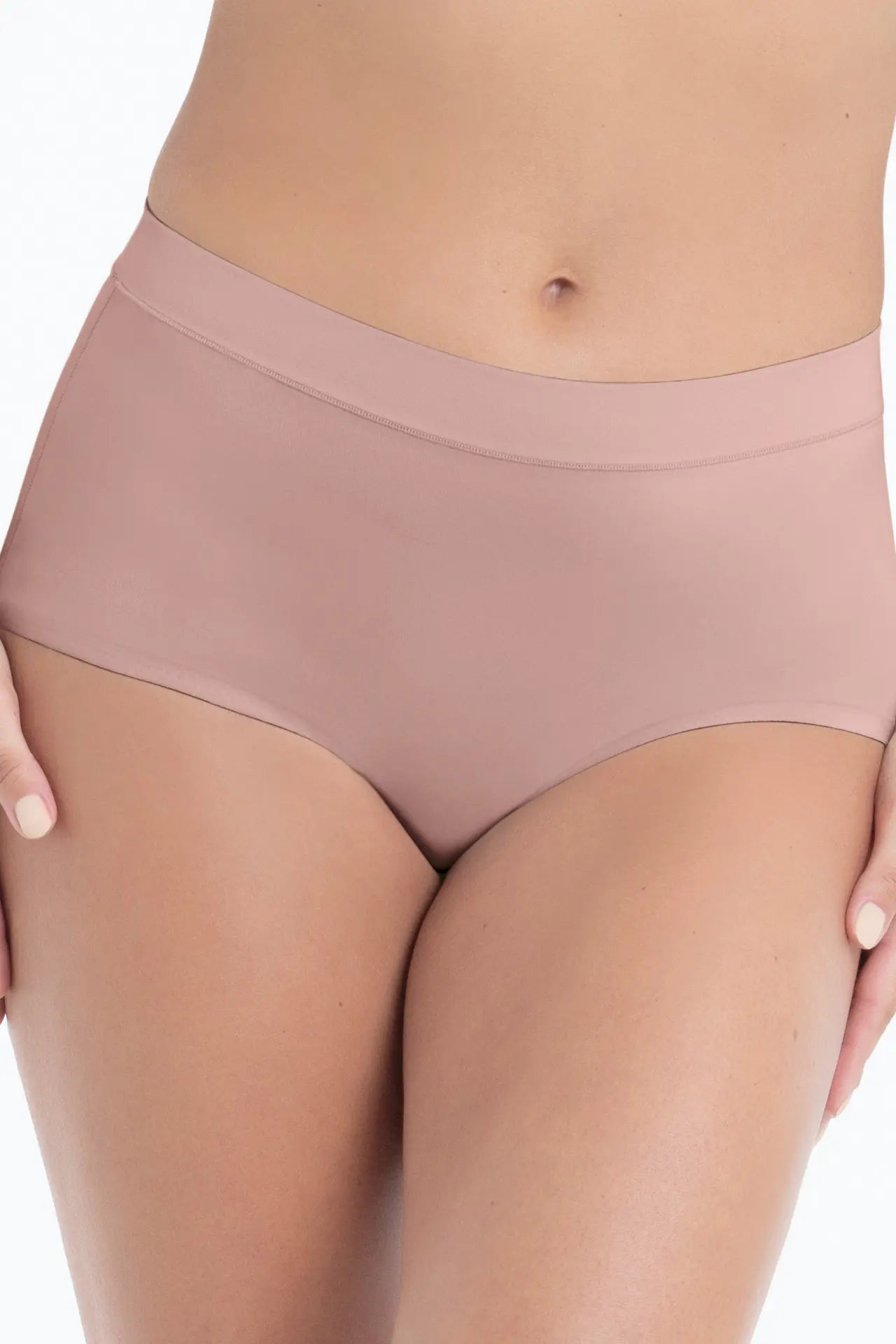 Panty+ aus der Wäsche-Serie ESSENTIALS LACE von der Marke Anita, Farbe: rosewood, Vorderansicht