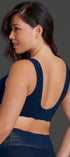 Bralette aus der Wäsche-Serie ESSENTIALS LACE von der Marke Anita, Farbe: maritim blue, Rückansicht