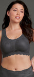Bralette aus der Wäsche-Serie ESSENTIALS LACE von der Marke Anita, Farbe: anthrazit, Vorderansicht