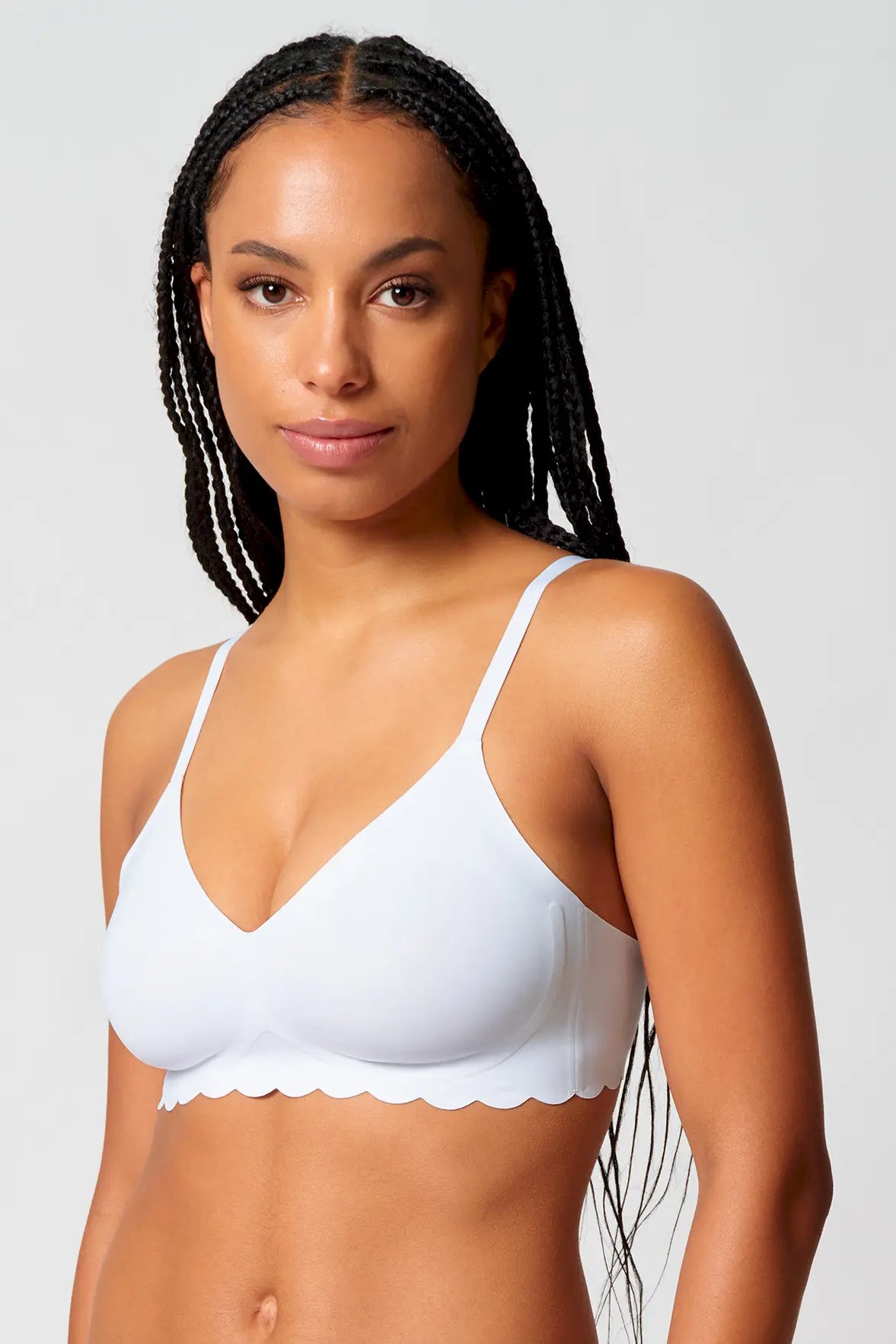 Triangel BH aus der Wäsche-Serie SENSATION von der Marke Skiny, Farbe: white, Seitenansicht