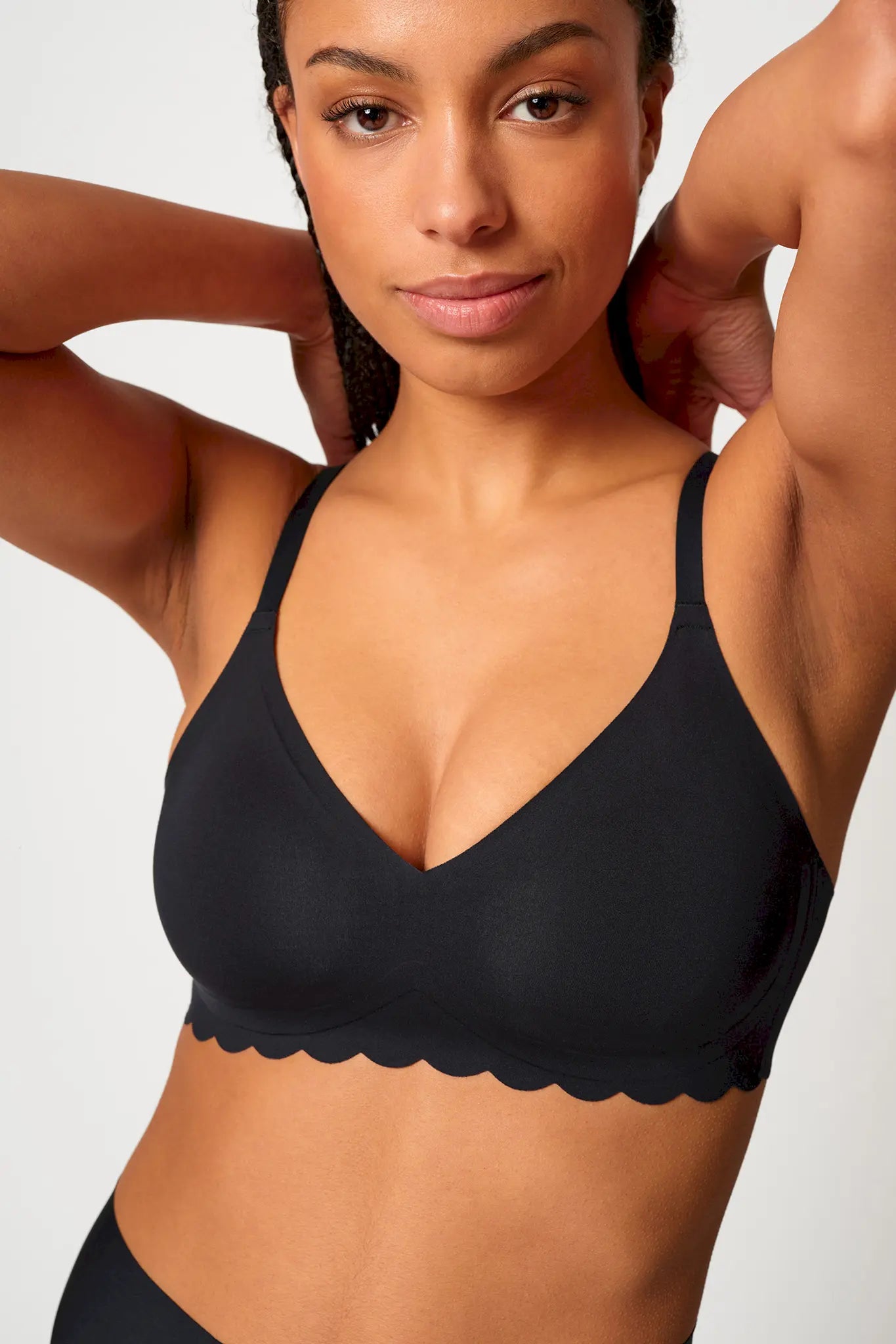 Triangel BH aus der Wäsche-Serie SENSATION von der Marke Skiny, Farbe: black, Seitenansicht