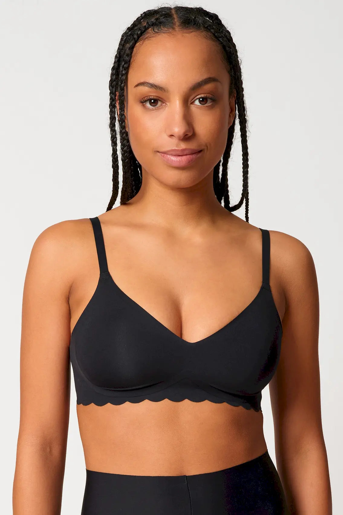 Triangel BH aus der Wäsche-Serie SENSATION von der Marke Skiny, Farbe: black, Vorderansicht