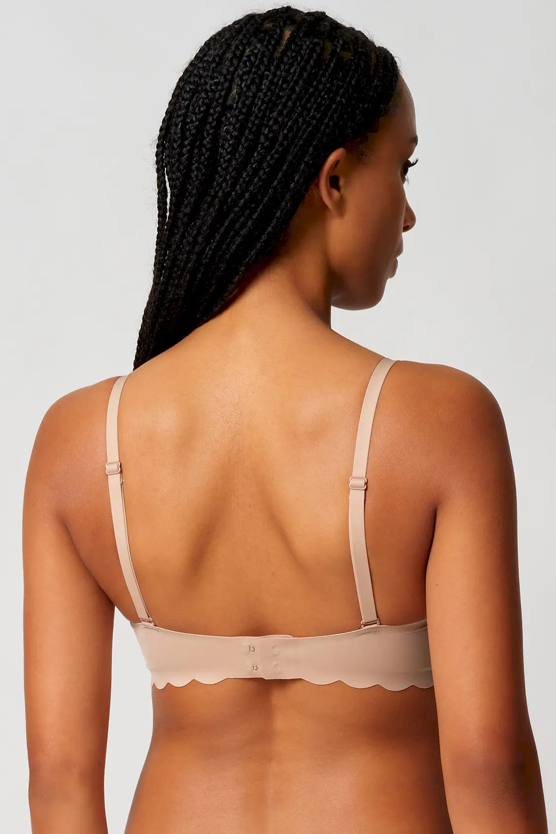 Triangel BH aus der Wäsche-Serie SENSATION von der Marke Skiny, Farbe: beige, Rückansicht