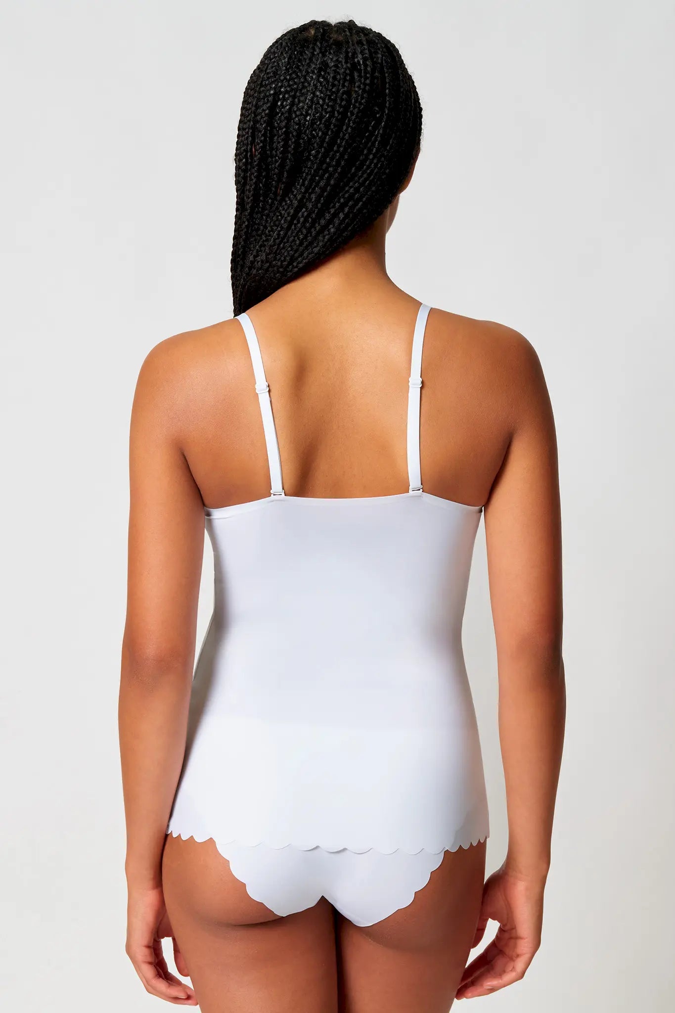 Spaghettishirt aus der Wäsche-Serie SENSATION von der Marke Skiny, Farbe: white, Rückansicht