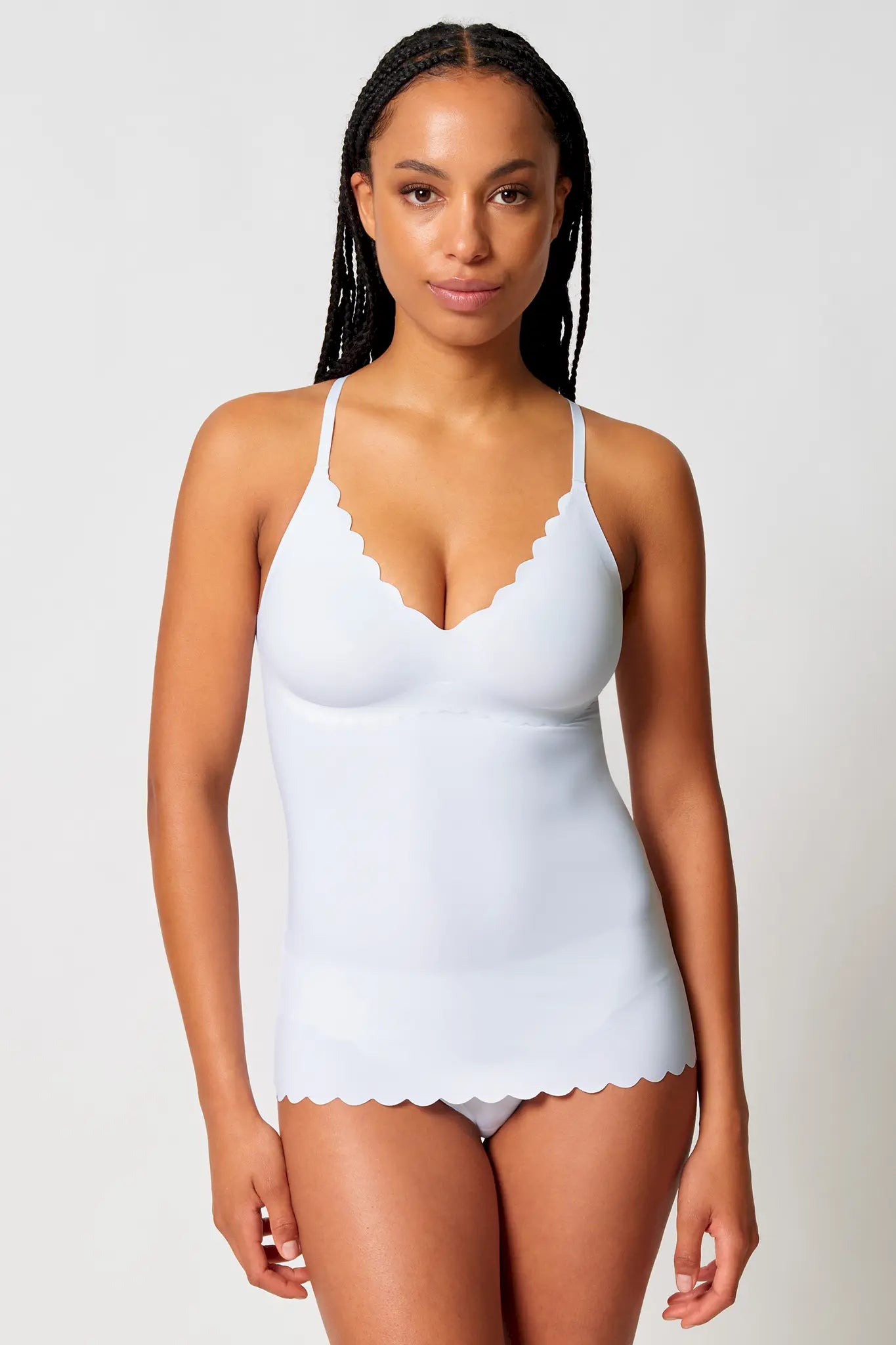 Spaghettishirt aus der Wäsche-Serie SENSATION von der Marke Skiny, Farbe: white, Vorderansicht