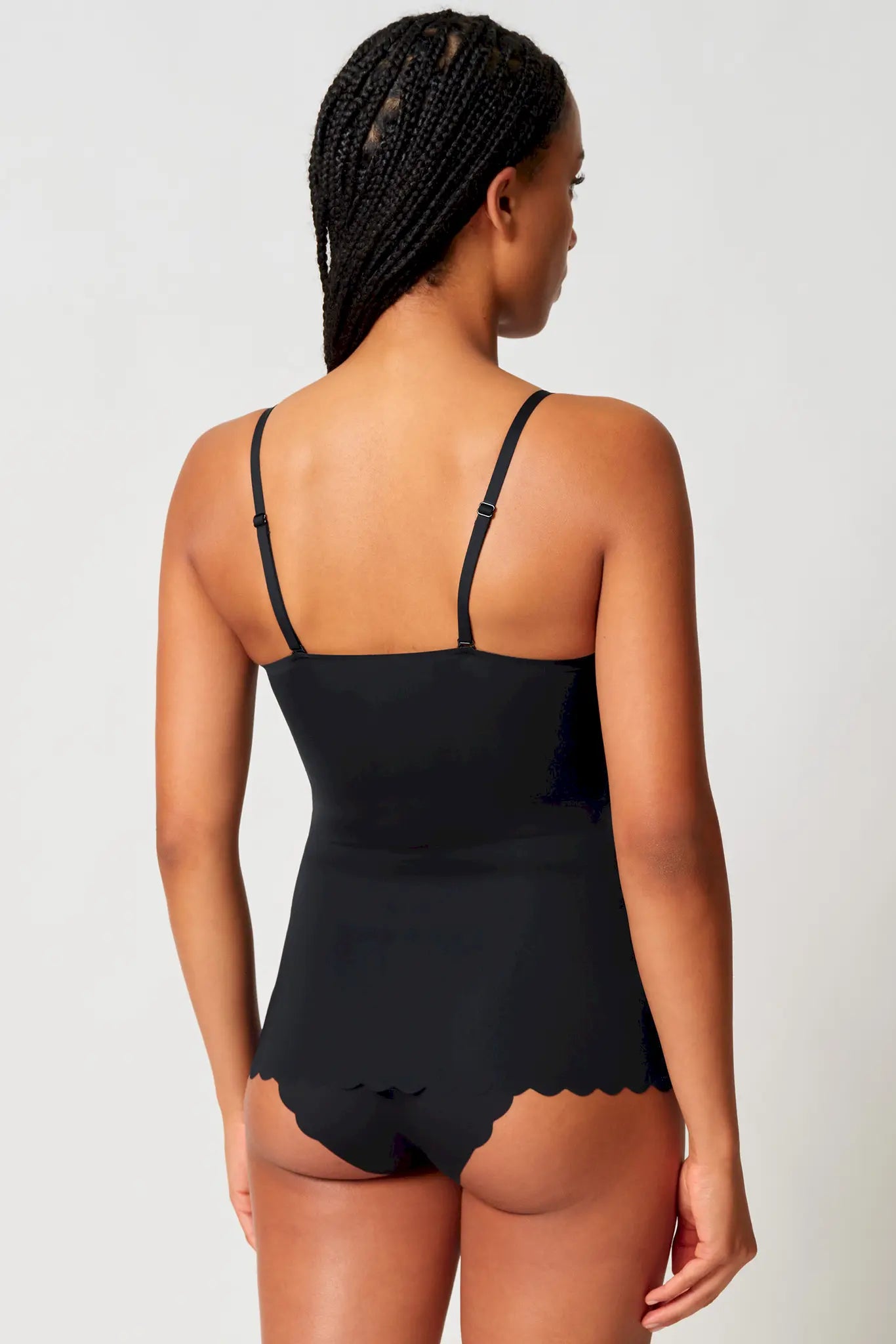 Spaghettishirt aus der Wäsche-Serie SENSATION von der Marke Skiny, Farbe: black, Rückansicht