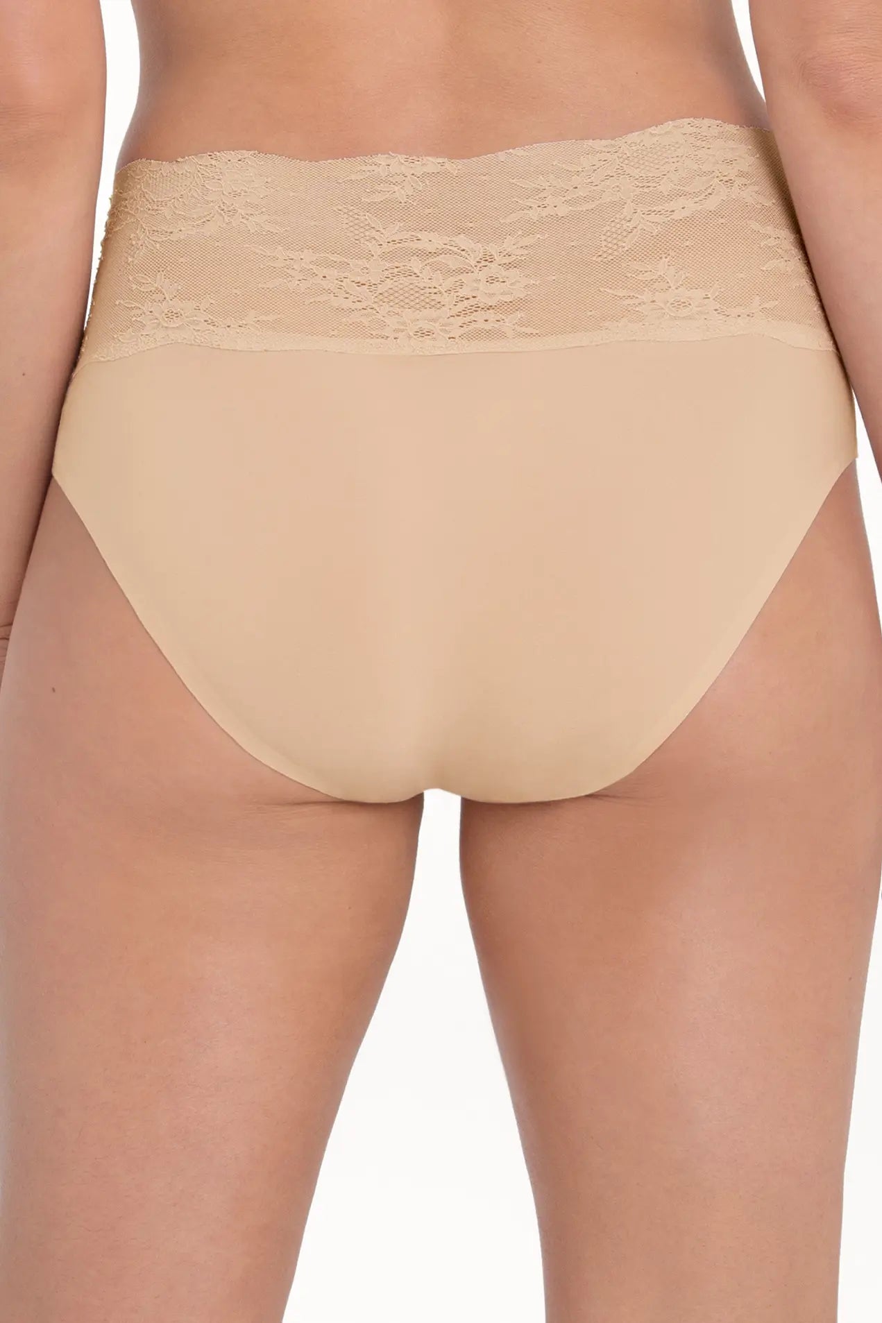 Taillenslip aus der Wäsche-Serie ESSENTIALS LACE von der Marke Anita, Farbe: desert, Rückansicht