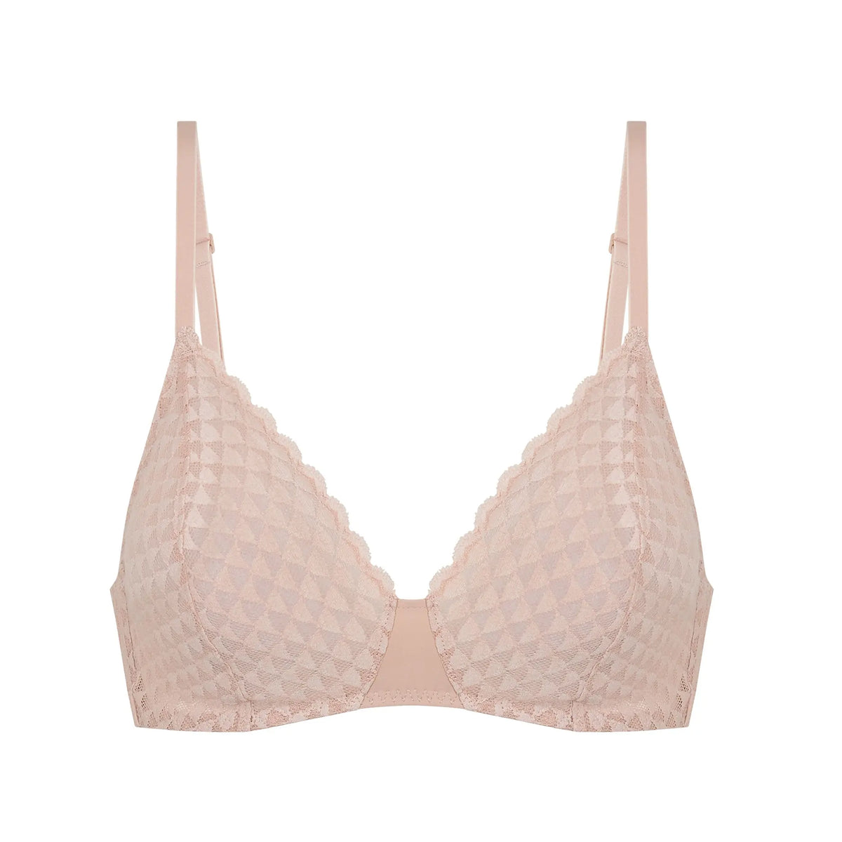 Triangel-BH aus der Wäsche-Serie SUBTILE von der Marke Simone Perele, Farbe: skin rose, Produktfoto