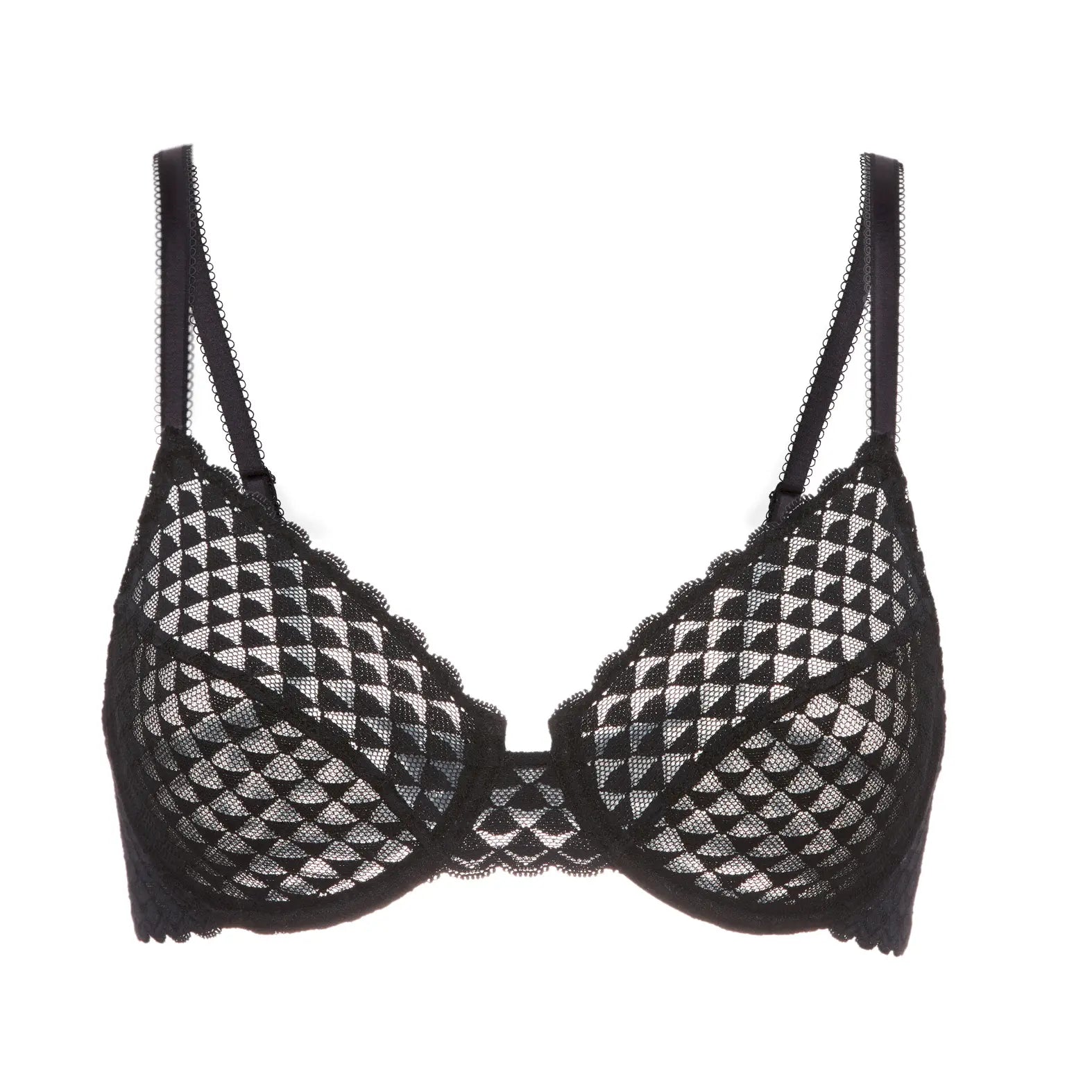 Bügel-BH aus der Wäsche-Serie SUBTILE von der Marke Simone Perele, Farbe: schwarz, Produktfoto