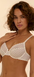 Bügel-BH aus der Wäsche-Serie SUBTILE von der Marke Simone Perele, Farbe: naturel, Seitenansicht