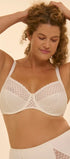 Vollschalen-BH mit extra Halt aus der Wäsche-Serie SUBTILE für Damen von der Marke Simone Perele, Farbe: naturel, Vorderansicht