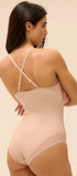 Body mit Bügeln aus der Wäsche-Serie SUBTILE von der Marke Simone Perele, Farbe: skin rose, Rückansicht mit Kreuzträger