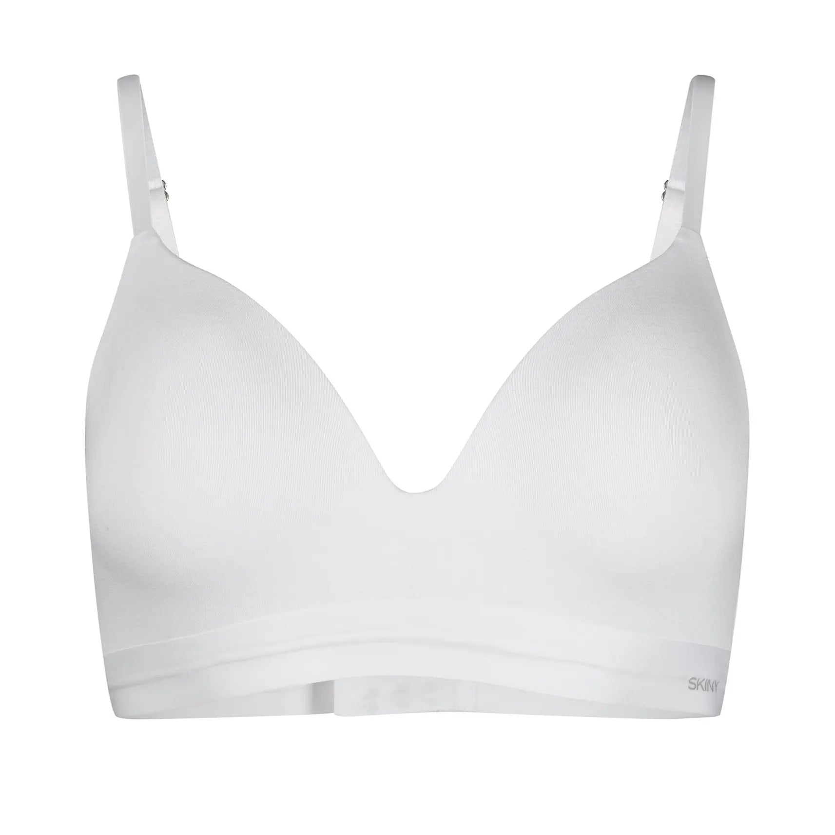 Triangel BH gepaddet aus der Wohlfühlwäsche-Serie SMARTOUCH von der Marke Skiny, Farbe: white, Produktfoto