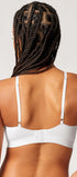 Triangel BH gepaddet aus der Wohlfühlwäsche-Serie SMARTOUCH von der Marke Skiny, Farbe: white, Rückansicht