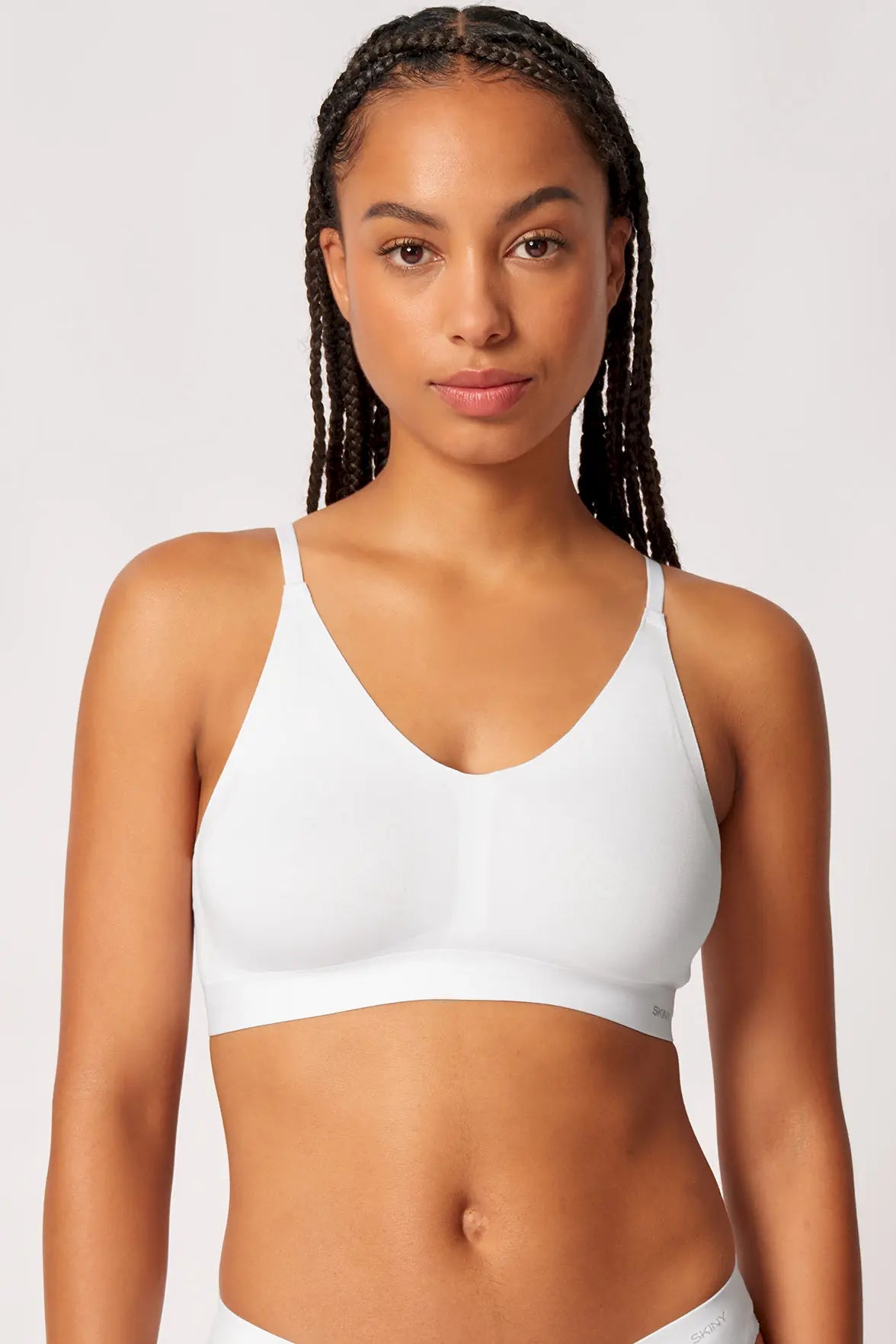 Soft BH aus der Wohlfühlwäsche-Serie SMARTOUCH von der Marke Skiny, Farbe: white, Vorderansicht