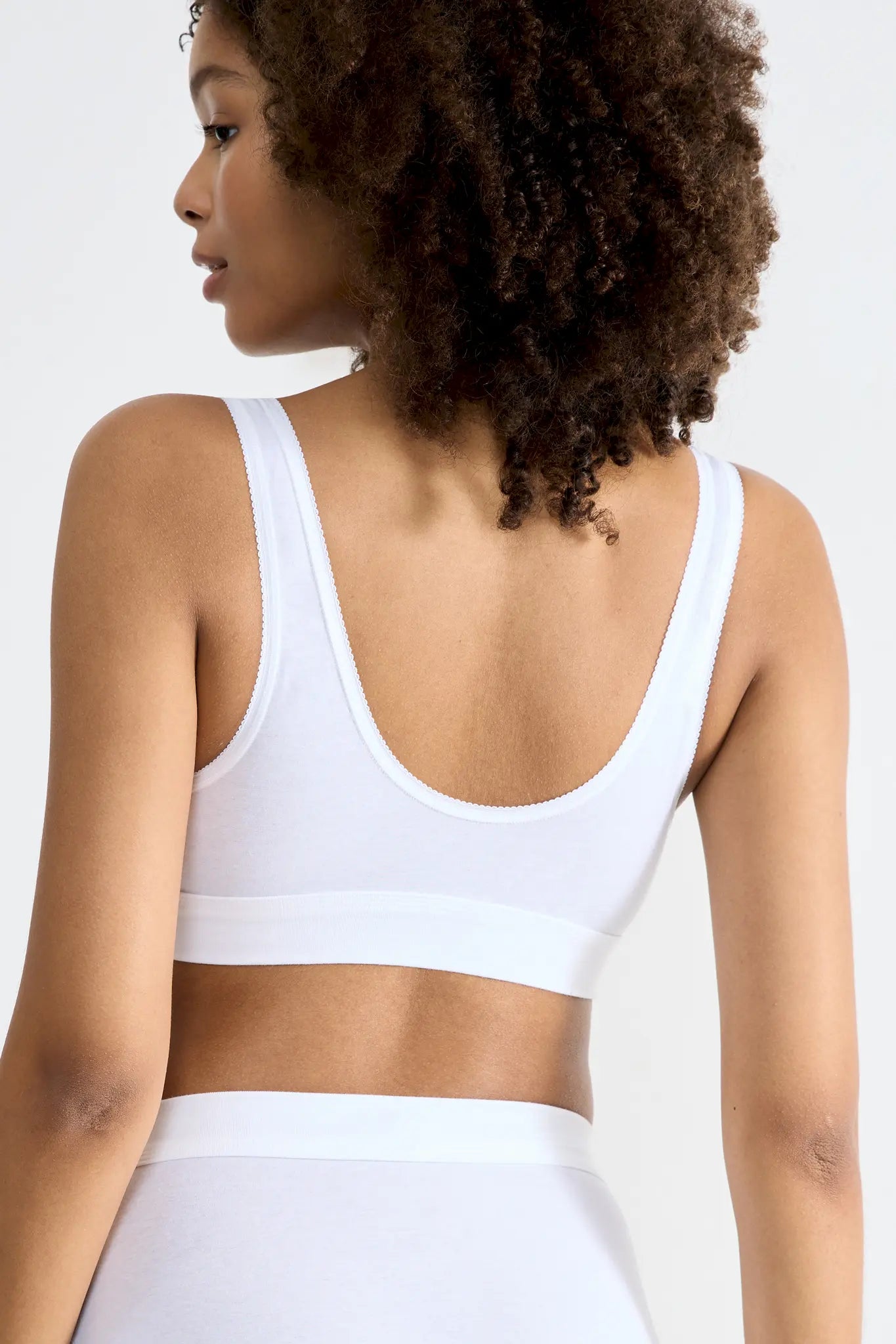 Top aus der Wohlfühlwäsche-Serie DOUBLE COMFORT von der Marke Sloggi, Farbe: white, Rückansicht
