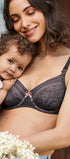 Still BH aus der Umstandsdessous-Serie FLEUR von der Marke Anita maternity, Farbe: anthrazit, Vorderansicht