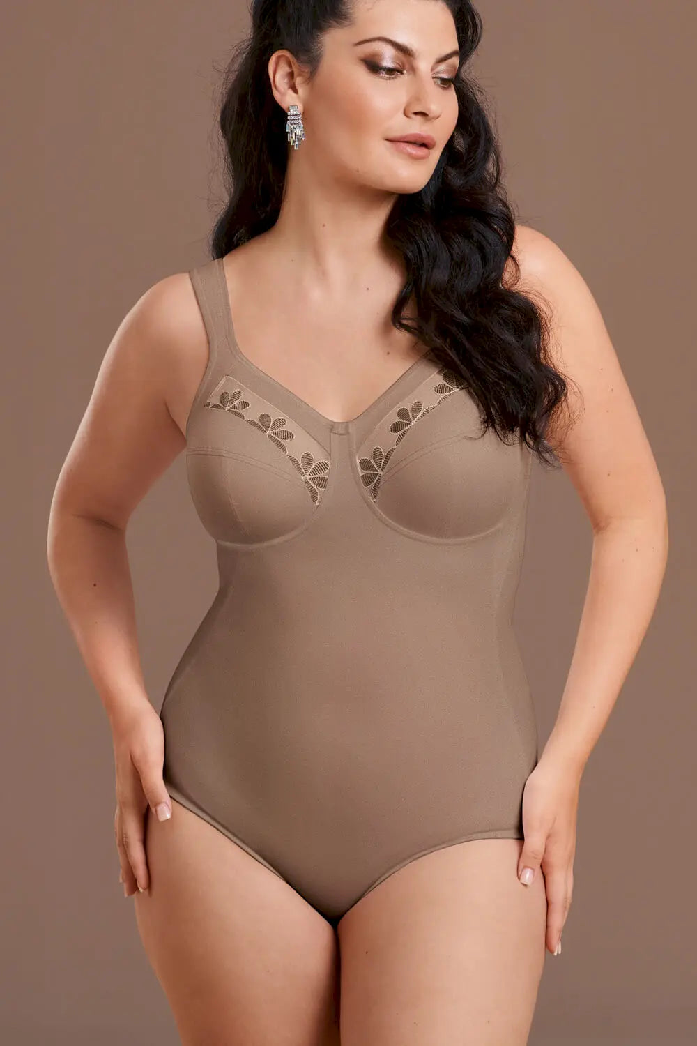 Komfort Korselett aus der Wäsche-Serie SOPHIA von der Marke Anita, Farbe dusty rose, Vorderansicht