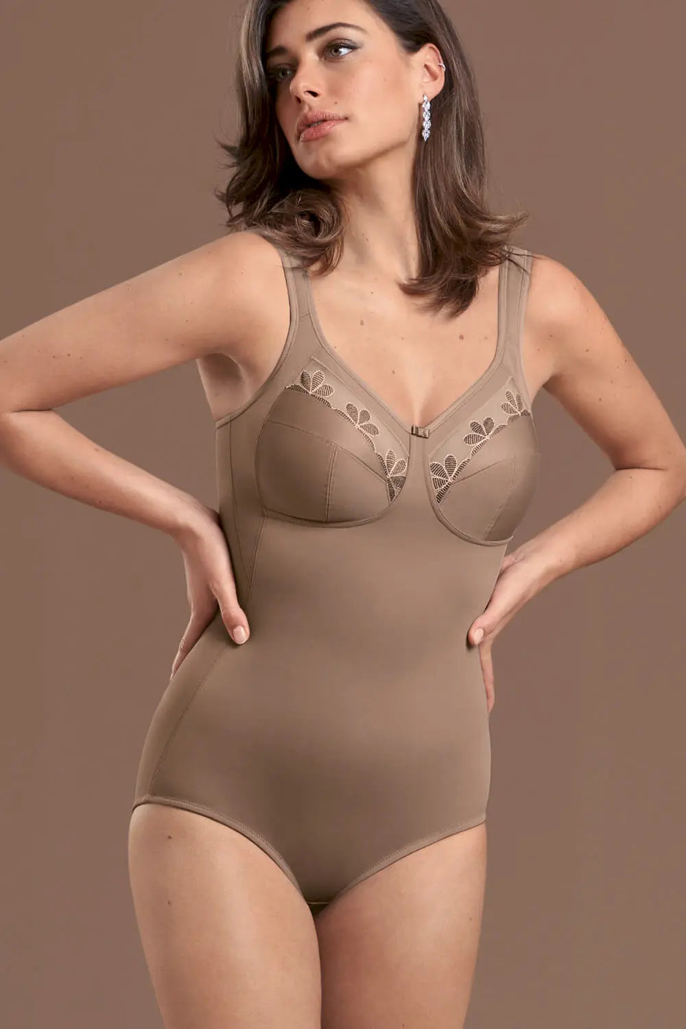 Komfort Korselett aus der Wäsche-Serie SOPHIA von der Marke Anita, Farbe dusty rose, Seitenansicht