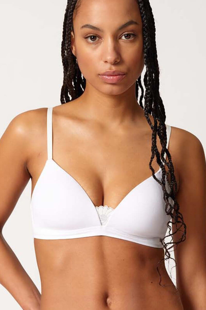 Triangel BH (white) - EVERY DAY IN COTTON LACE MULTIPACK Skiny