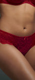 Shorty aus der Dessous-Serie BOBETTE von der Marke Rosa Faia, Farbe: rubin, Vorderansicht