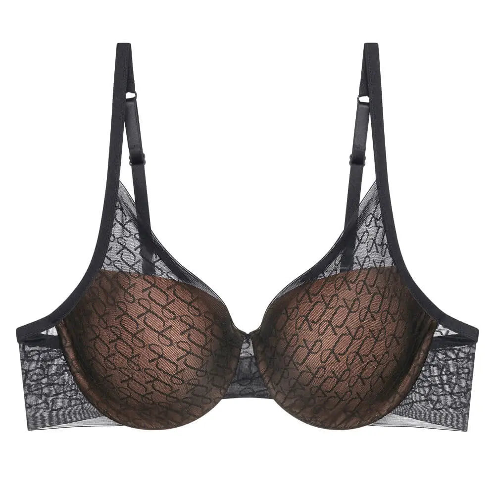 Halbschalen BH mit Einlage aus der klassischen Lingerie-Serie TRIUMPH SIGNATURE SHEER, Farbe: black, Produktfoto